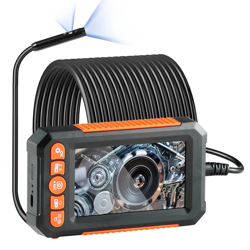 VEVOR Endoscope Camera with Lights Dual Lens Borescope 49.2FT Cable 4.3
