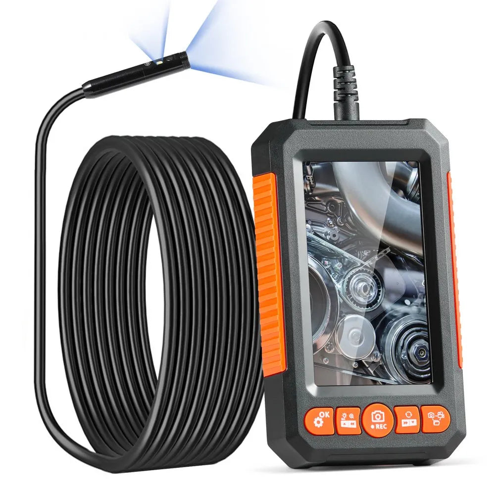 VEVOR Endoscope Camera with Lights Dual Lens Borescope 16.4FT Cable 4.3