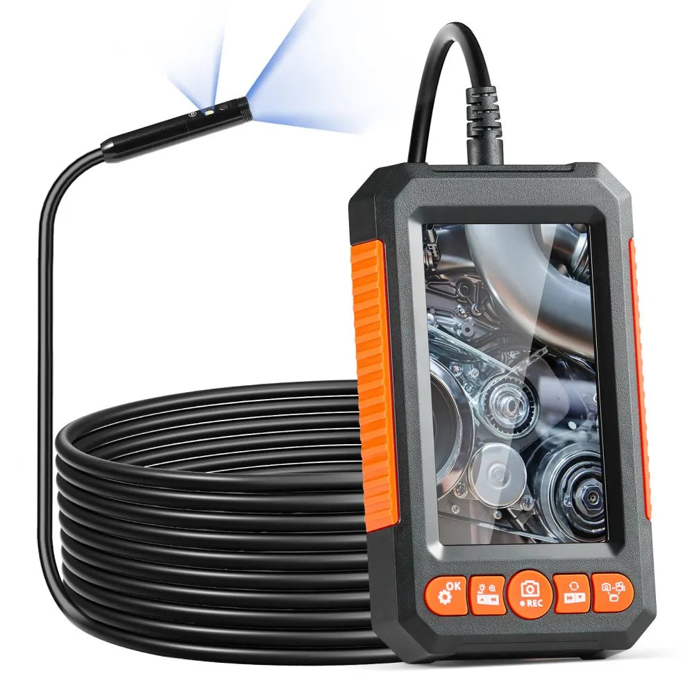 VEVOR Endoscope Camera with Lights Dual Lens Borescope 16.4FT Cable 4.3