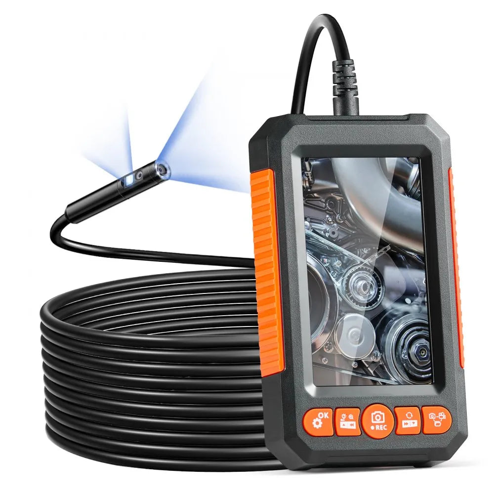 VEVOR Endoscope Camera with Lights Dual Lens Borescope 16.4FT Cable 4.3