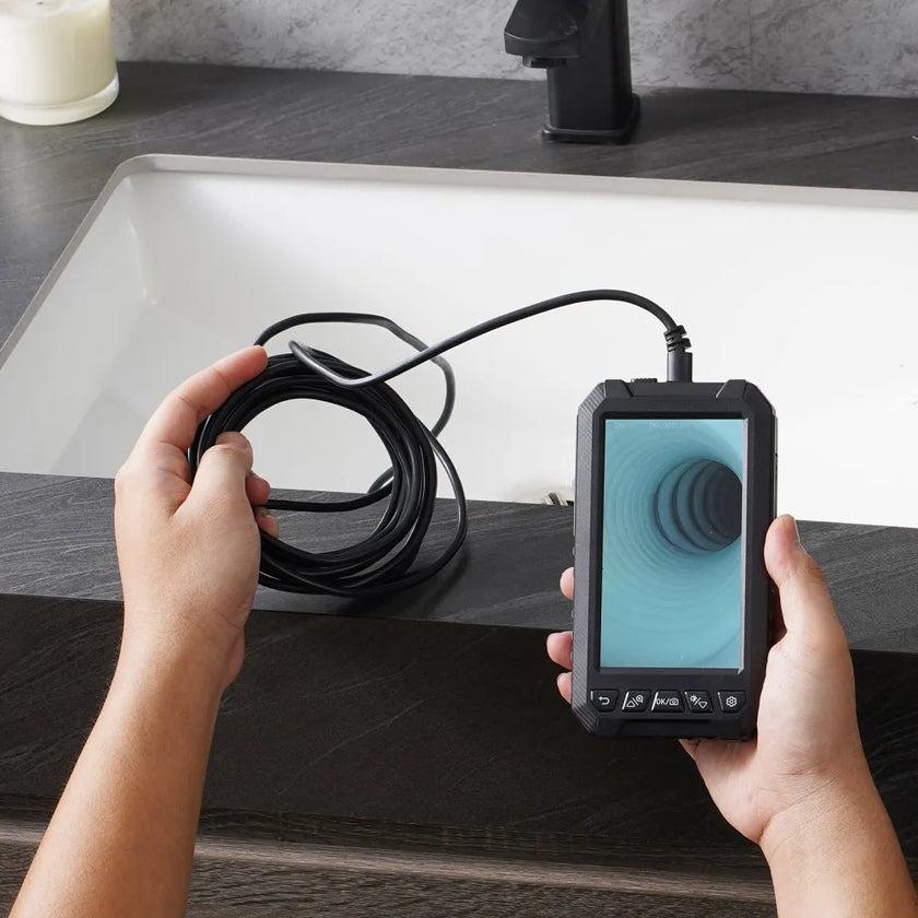 VEVOR Endoscope Camera with Lights Triple Lens Borescope 49.2FT Cable 5