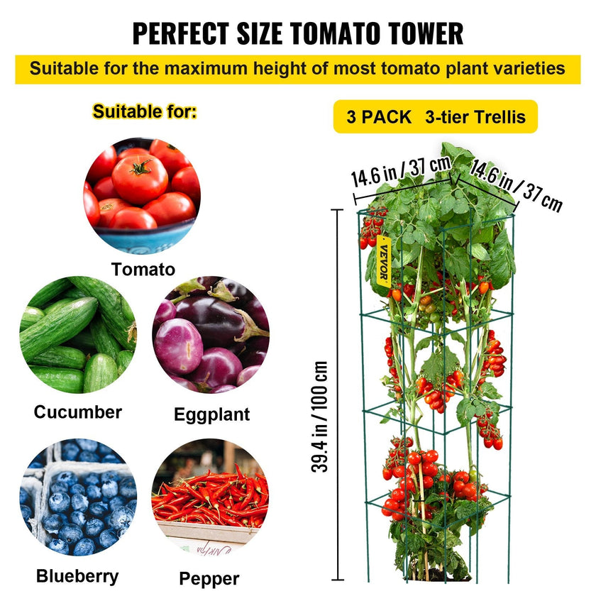 VEVOR Tomato Cages, 14.6