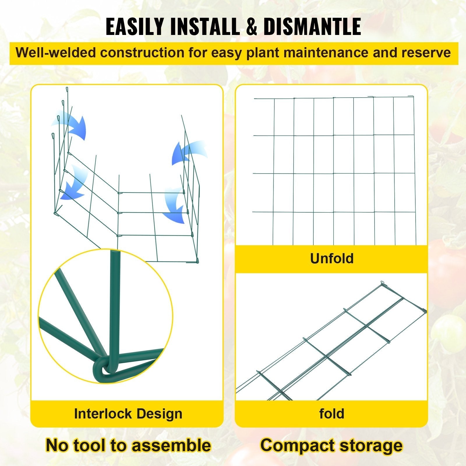 VEVOR Tomato Cages, 14.6