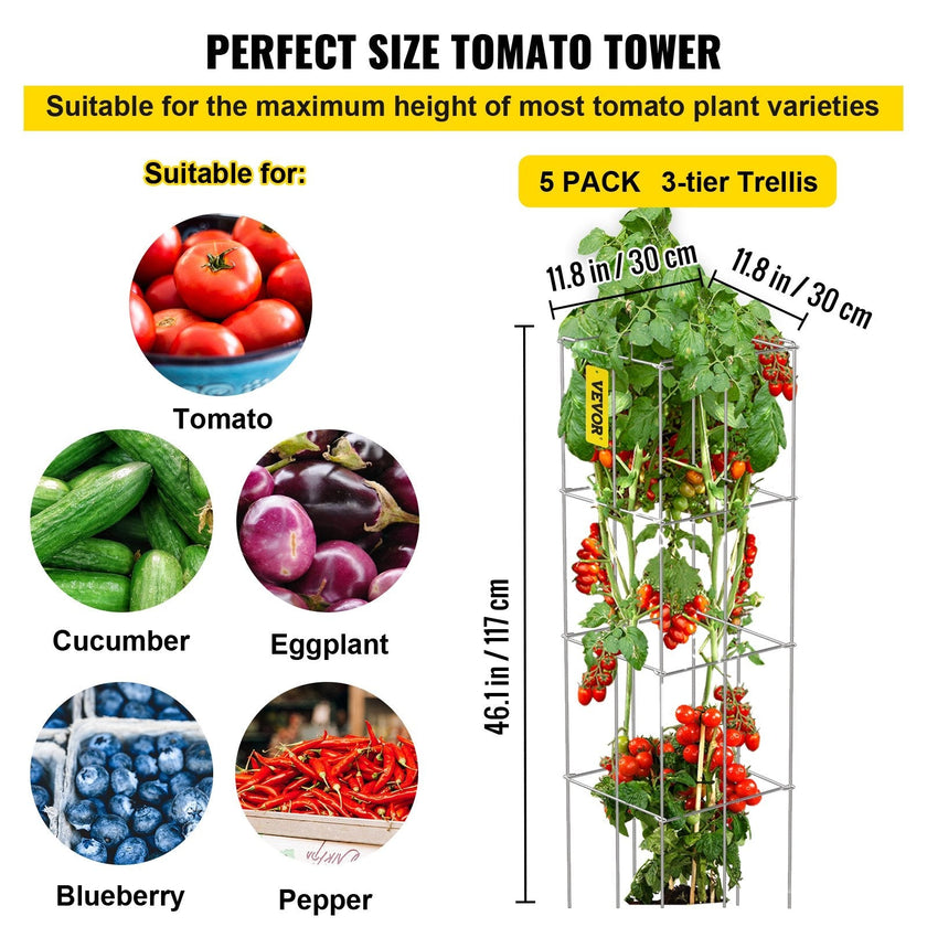 VEVOR Tomato Cages, 11.8