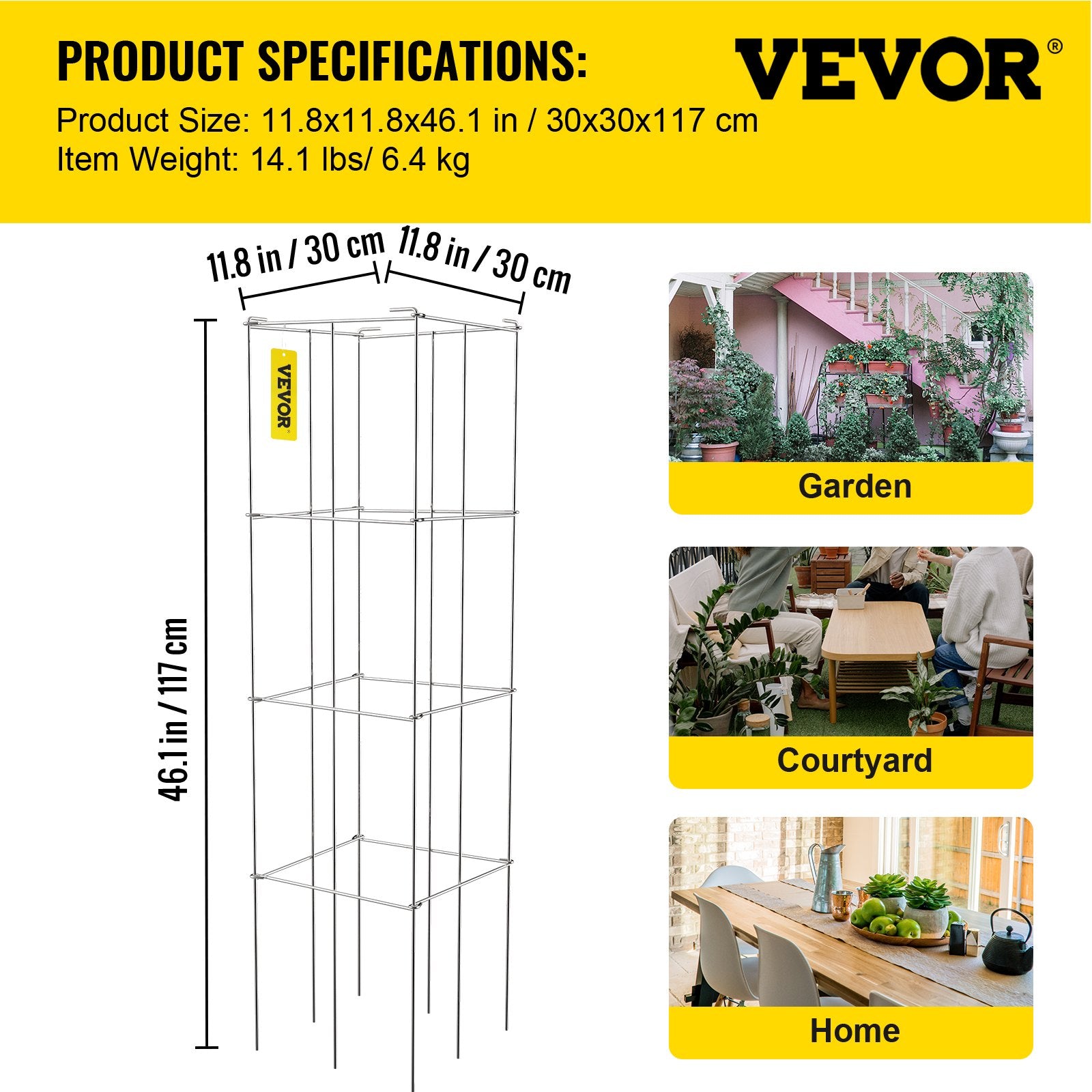 VEVOR Tomato Cages, 11.8