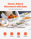 VEVOR Ceramic Baking Dish 4 Pieces Rectangular Bakeware Set Deep for Baking