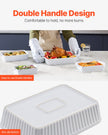 VEVOR Ceramic Baking Dish 4 Pieces Rectangular Bakeware Set Deep for Baking