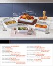 VEVOR Ceramic Baking Dish 4 Pieces Rectangular Bakeware Set Deep for Baking