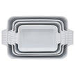 VEVOR Ceramic Baking Dish 4 Pieces Rectangular Bakeware Set Deep for Baking