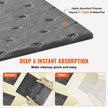VEVOR Spill Absorbent Pads, Universal Absorbing Mat Absorbs up 12 Gal, 13