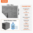 VEVOR Spill Absorbent Pads, Universal Absorbing Mat Absorbs up 12 Gal, 13