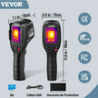 VEVOR Thermal Imaging Camera, 320 x 240 Pixels Super Resolution, 25Hz Refresh Rate Infrared Camera with -4 to 752°F Temperature Range, 32G Built-in SD Card, and Rechargeable Li-ion Battery
