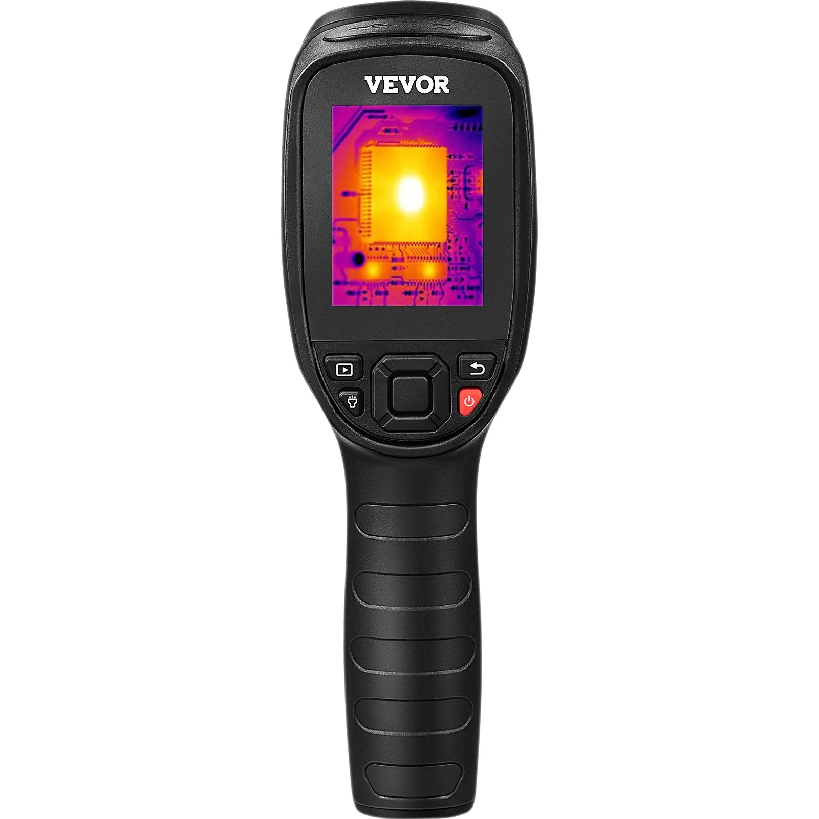 VEVOR Thermal Imaging Camera, 320 x 240 Pixels Super Resolution with 2MP Visual Camera, 25Hz Refresh Rate Infrared Camera with -4℉~1022℉ Temp, 64G SD Card and Rechargeable Li-ion Battery