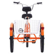 VEVOR Adult Tricycles Bike, 26 Inch Three-Wheeled Bicycles, 3 Wheel Bikes Trikes, Aluminum Alloy Cruiser Bike with Basket & Adjustable Seat, Picnic Shopping Tricycles for Seniors, Women, Men (Orange)