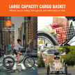 VEVOR Adult Tricycles Bike, 7 Speed Adult Trikes, 24 Inch Three-Wheeled Bicycles, Carbon Steel Cruiser Bike with Basket and Adjustable Seat, Picnic Shopping Tricycles for Seniors, Women, Men  (Black)