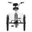 VEVOR Adult Tricycles Bike, 7 Speed Adult Trikes, 24 Inch Three-Wheeled Bicycles, Carbon Steel Cruiser Bike with Basket and Adjustable Seat, Picnic Shopping Tricycles for Seniors, Women, Men  (Black)