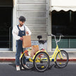 VEVOR Adult Tricycles Bike, 20 Inch Three-Wheeled Bicycles, 3 Wheel Bikes Trikes, Carbon Steel Cruiser Bike with Basket & Adjustable Seat, Picnic Shopping Tricycles for Seniors, Women, Men (Yellow)