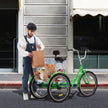VEVOR Adult Tricycles Bike, 24 Inch Three-Wheeled Bicycles, 3 Wheel Bikes Trikes, Carbon Steel Cruiser Bike with Basket & Adjustable Seat, Picnic Shopping Tricycles for Seniors, Women, Men (Green)
