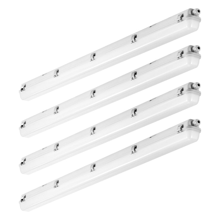 VEVOR 4PCS 4FT LED Vapor Tight Light 60W/50W/40W Selectable 5400/6400/7400LM