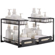 VEVOR 2-Tier Wire Pull Out Cabinet Under Sink Basket Organizer 10.7