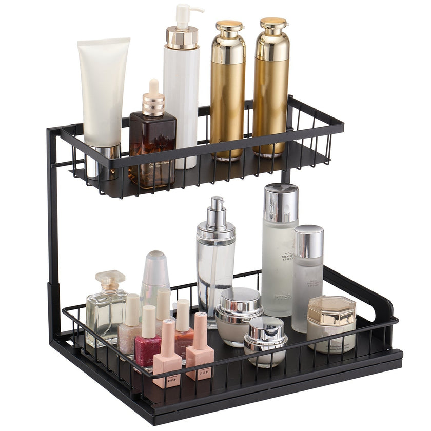 VEVOR 2-Tier Wire Pull Out Cabinet Under Sink Organizer 10.7