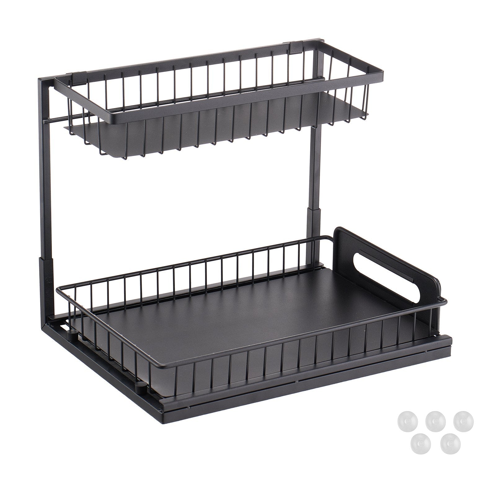 VEVOR 2-Tier Wire Pull Out Cabinet Under Sink Organizer 10.7