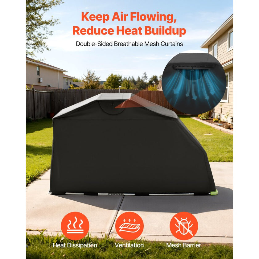 Motorcycle Storage Shelter with Security Lock – Heavy-Duty Outdoor Garage Tent