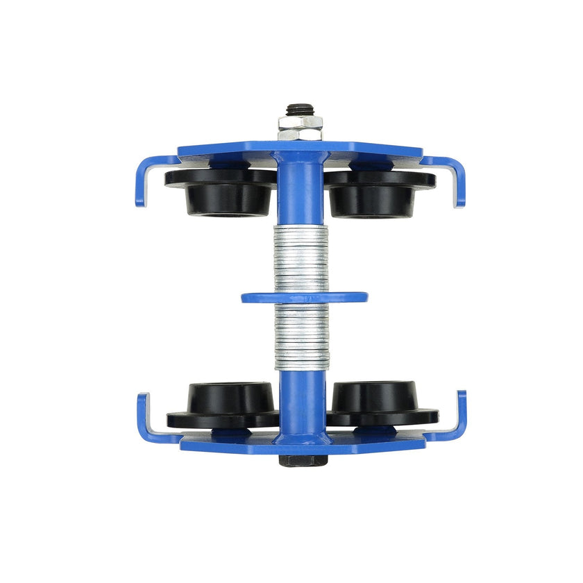 VEVOR Manual Trolley, 1100 lbs/0.5 Ton Load Capacity Push Beam Trolley with Dual Wheels, Adjustable for I-Beam Flange Width 2.5