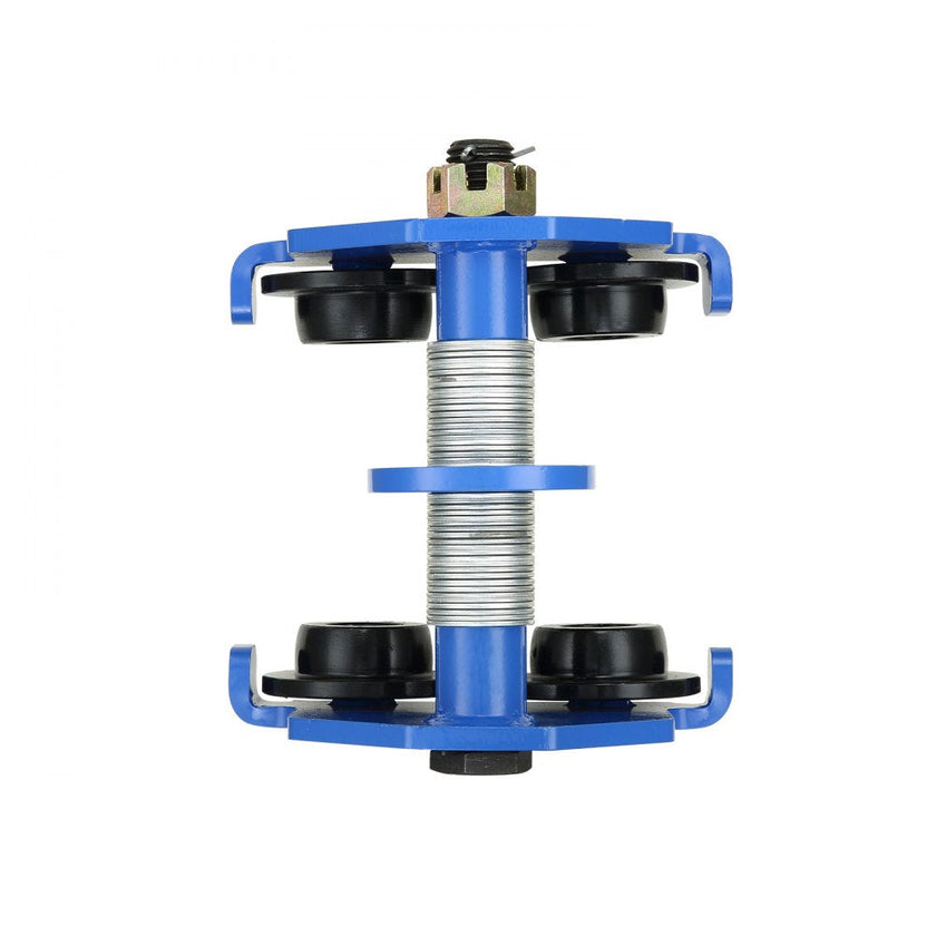 VEVOR Manual Trolley, 4400 lbs/2 Ton Load Capacity, Push Beam Trolley with Dual Wheels, Adjustable for I-Beam Flange Width 2.5