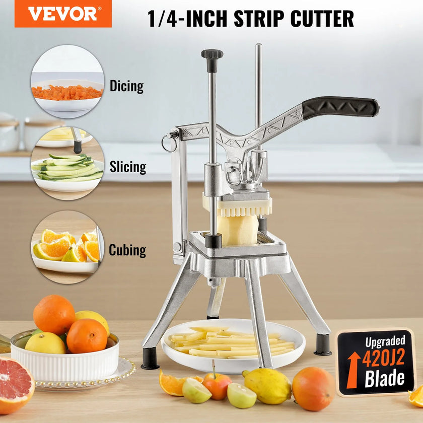VEVOR Commercial Vegetable Fruit Chopper 1/4