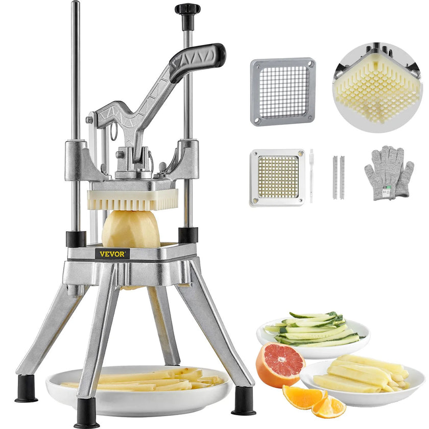 VEVOR Commercial Vegetable Fruit Chopper 1/4
