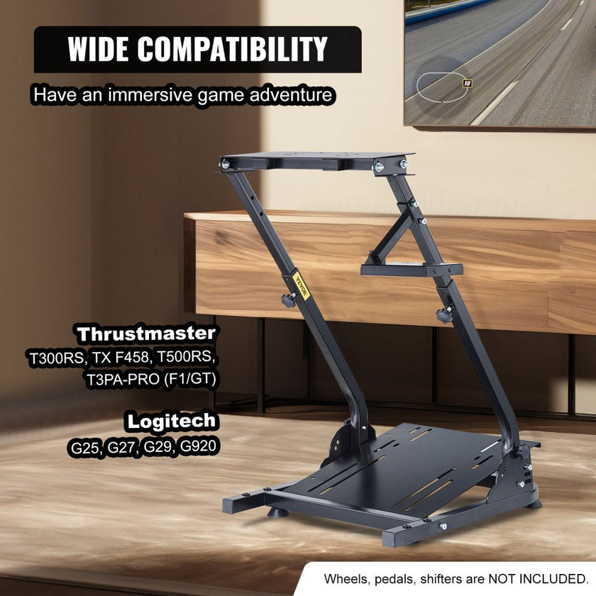 VEVOR G920 Racing Steering Wheel Stand Shifter Mount fit for Logitech G27 G25 G29 Gaming Wheel Stand Wheel Pedals NOT Included Racing Wheel Stand