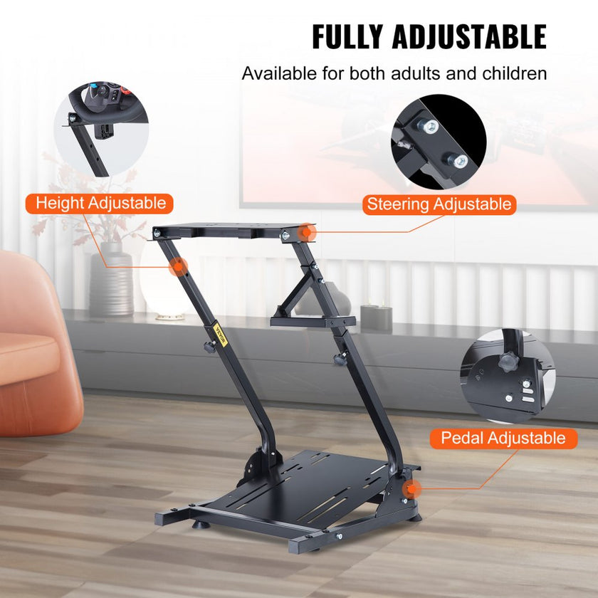 VEVOR G920 Racing Steering Wheel Stand Shifter Mount fit for Logitech G27 G25 G29 Gaming Wheel Stand Wheel Pedals NOT Included Racing Wheel Stand