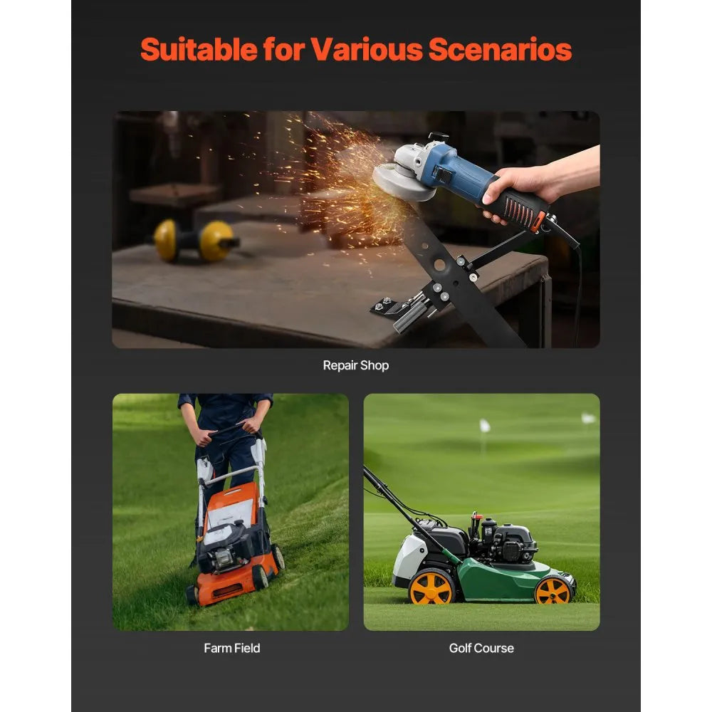 VEVOR Lawn Mower Blade Sharpener 15°-45° Adjustable Lawnmower Blade Sharpener