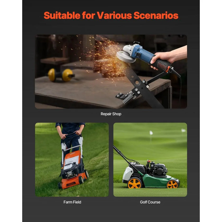 VEVOR Lawn Mower Blade Sharpener 15°-45° Adjustable Lawnmower Blade Sharpener