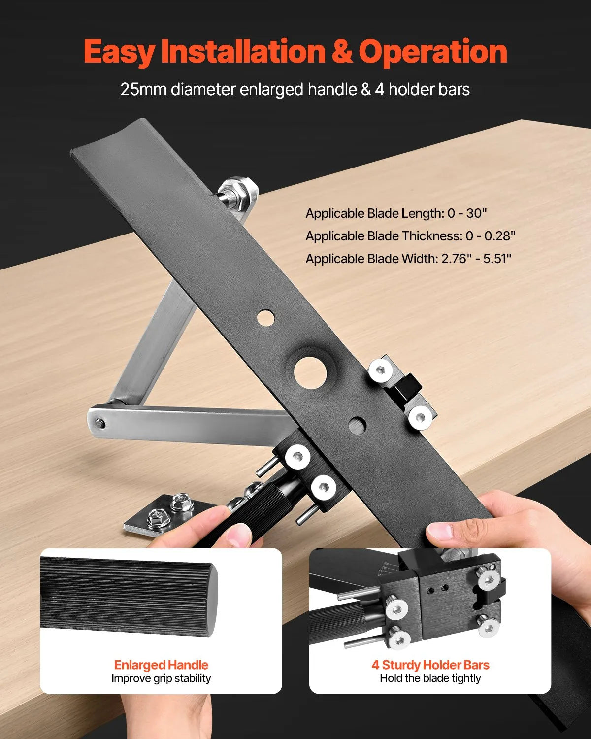 VEVOR Lawn Mower Blade Sharpener with Blade Balancer 15° to 45° Adjustable