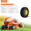 VEVOR Lawn Mower Tires with Rim, 15x6-6