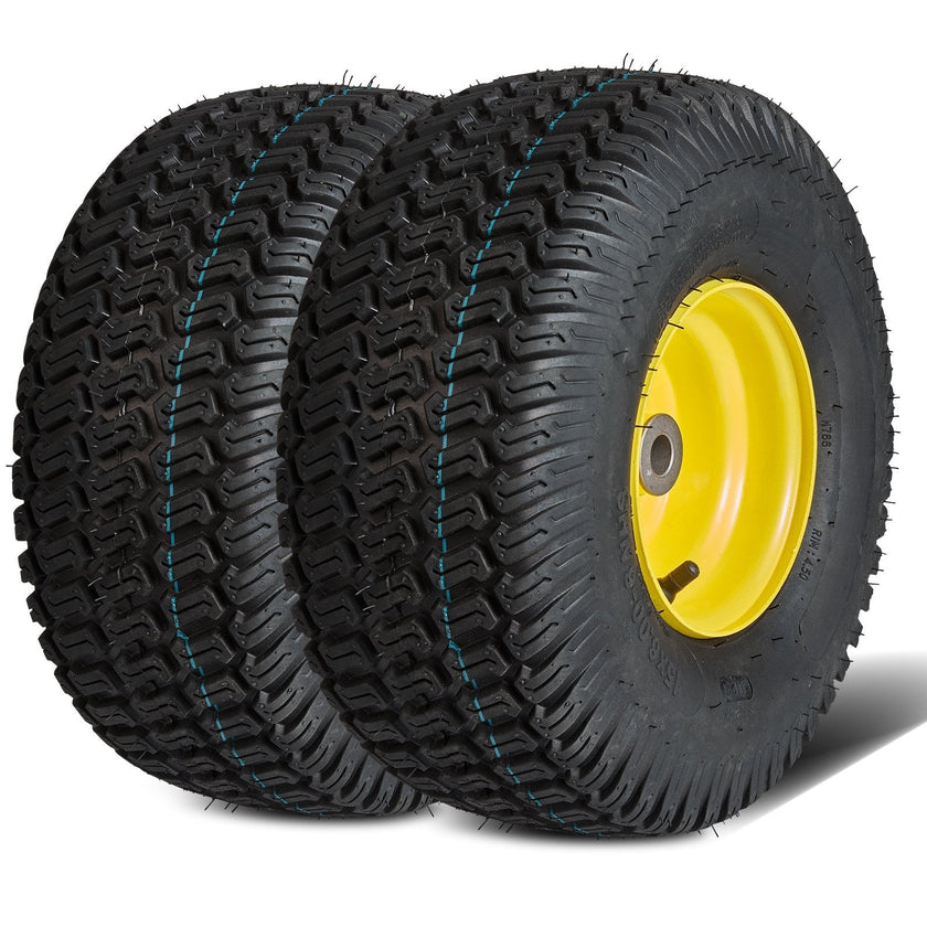 VEVOR Lawn Mower Tires with Rim, 15x6-6