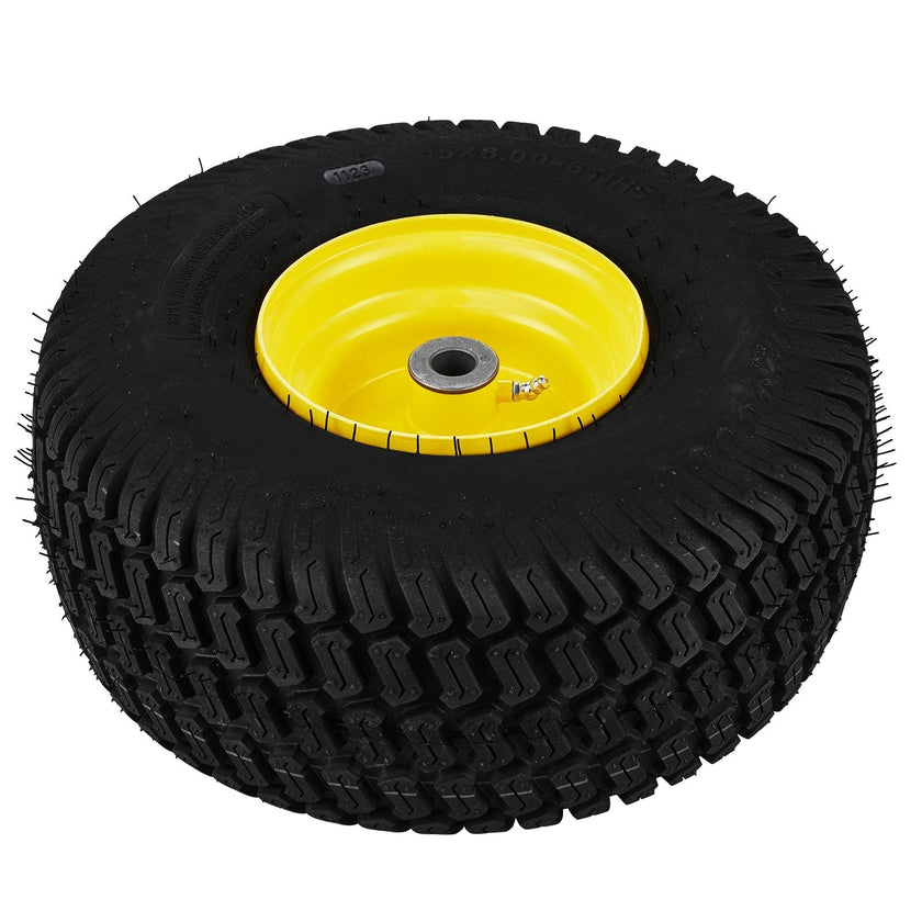 VEVOR Lawn Mower Tires with Rim, 15x6-6