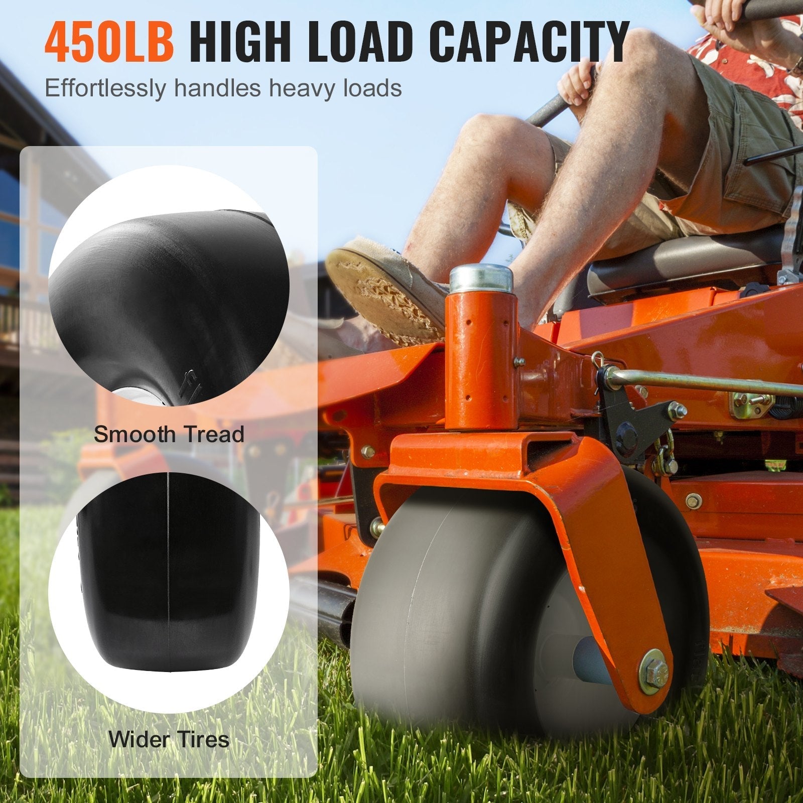 VEVOR Lawn Mower Tires with Rim, 13x5-6