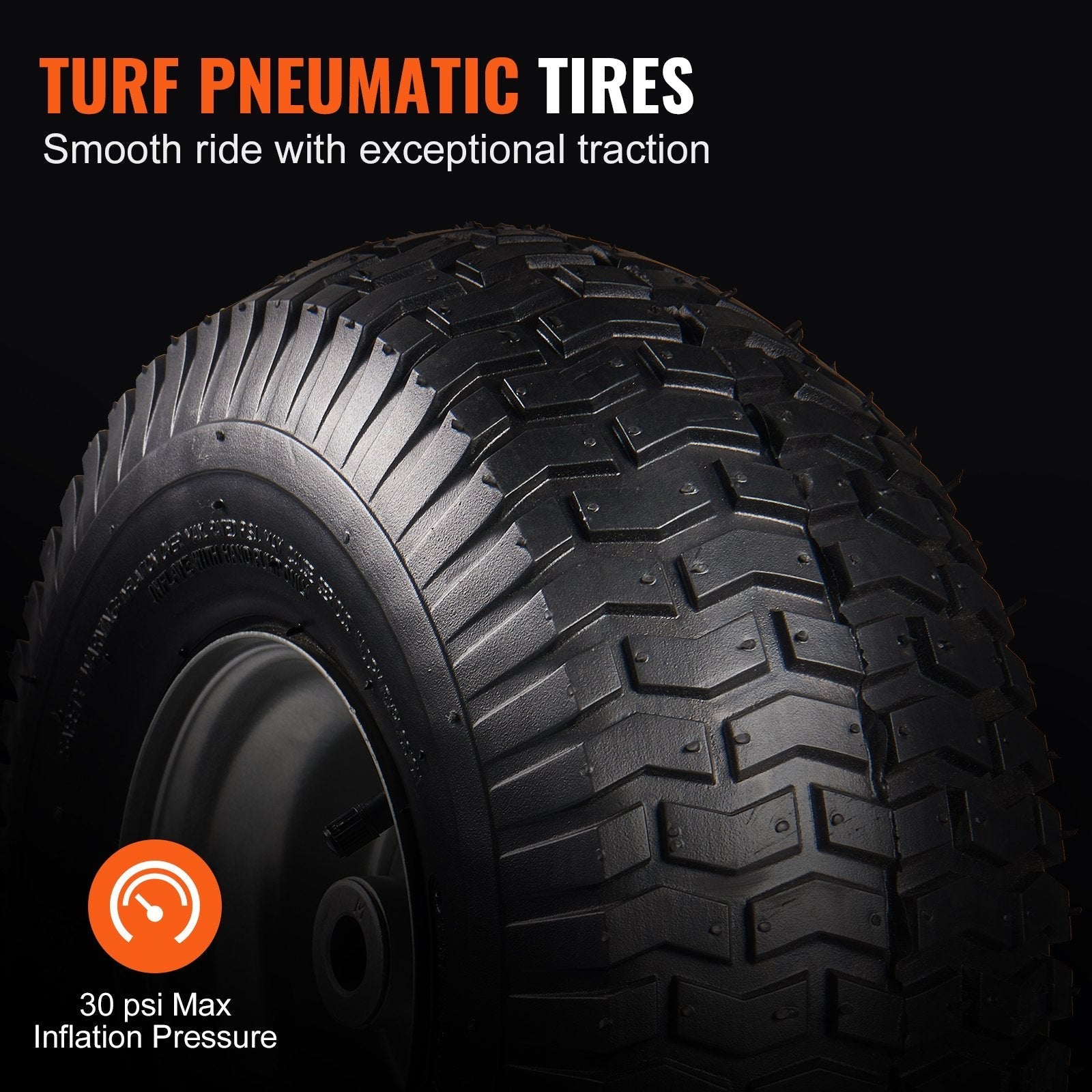 VEVOR Lawn Mower Tires, 15x6-6