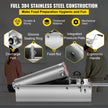 VEVOR Horizontal Sausage Stuffer 7L/15Lbs Manual Sausage Maker With 5 Filling Nozzles Sausage Stuffing Machine For Home & Commercial Use Stainless Steel