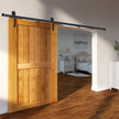 VEVOR 10FT Sliding Barn Door Hardware Kit, 330LBS Loading Heavy Duty Barn Door Track Kit for Single Door, Fit 4.6-5.2FT Wide and 1.3