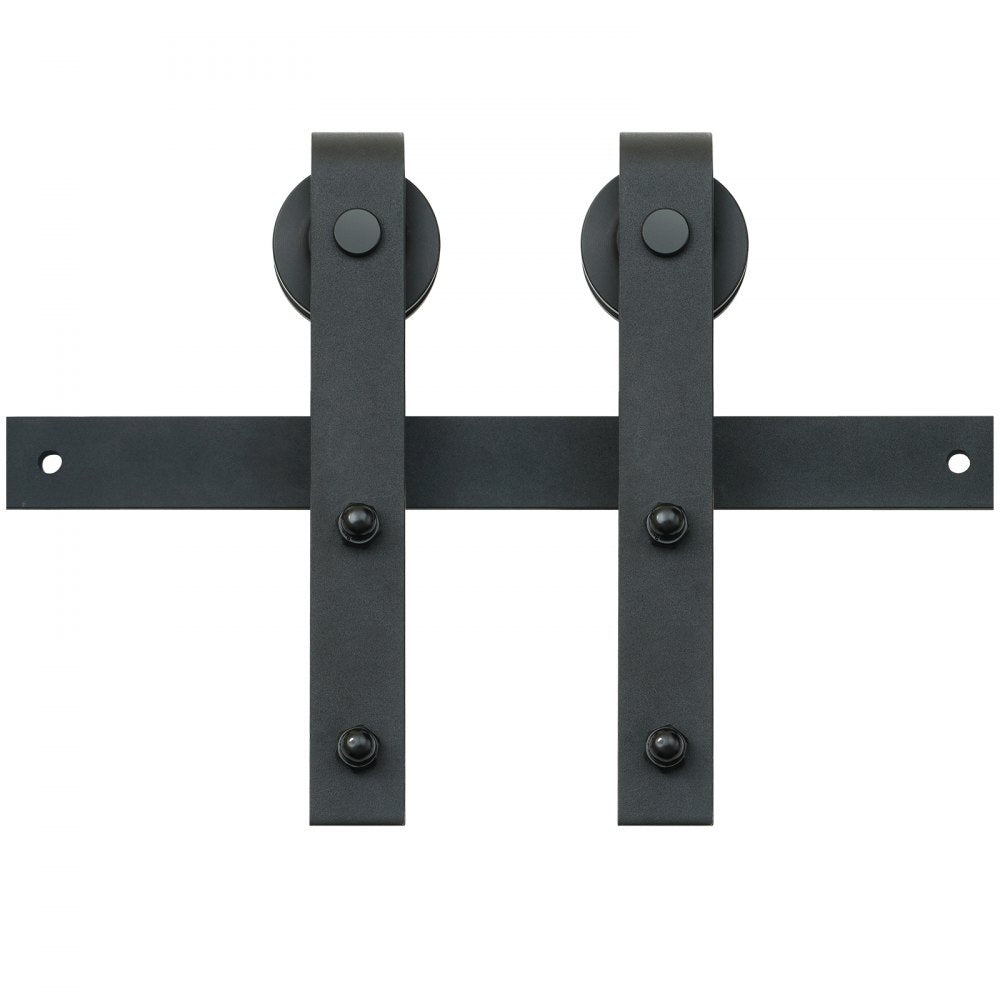 VEVOR 10FT Sliding Barn Door Hardware Kit, 330LBS Loading Heavy Duty Barn Door Track Kit for Single Door, Fit 4.6-5.2FT Wide and 1.3