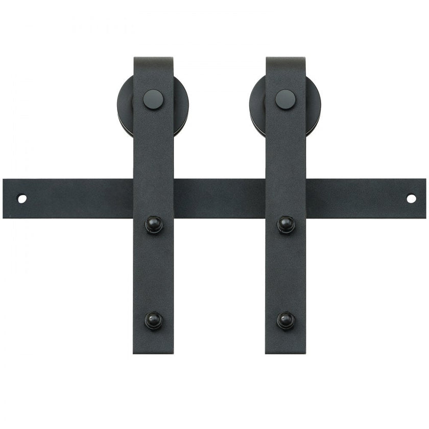 VEVOR 10FT Sliding Barn Door Hardware Kit, 330LBS Loading Heavy Duty Barn Door Track Kit for Single Door, Fit 4.6-5.2FT Wide and 1.3
