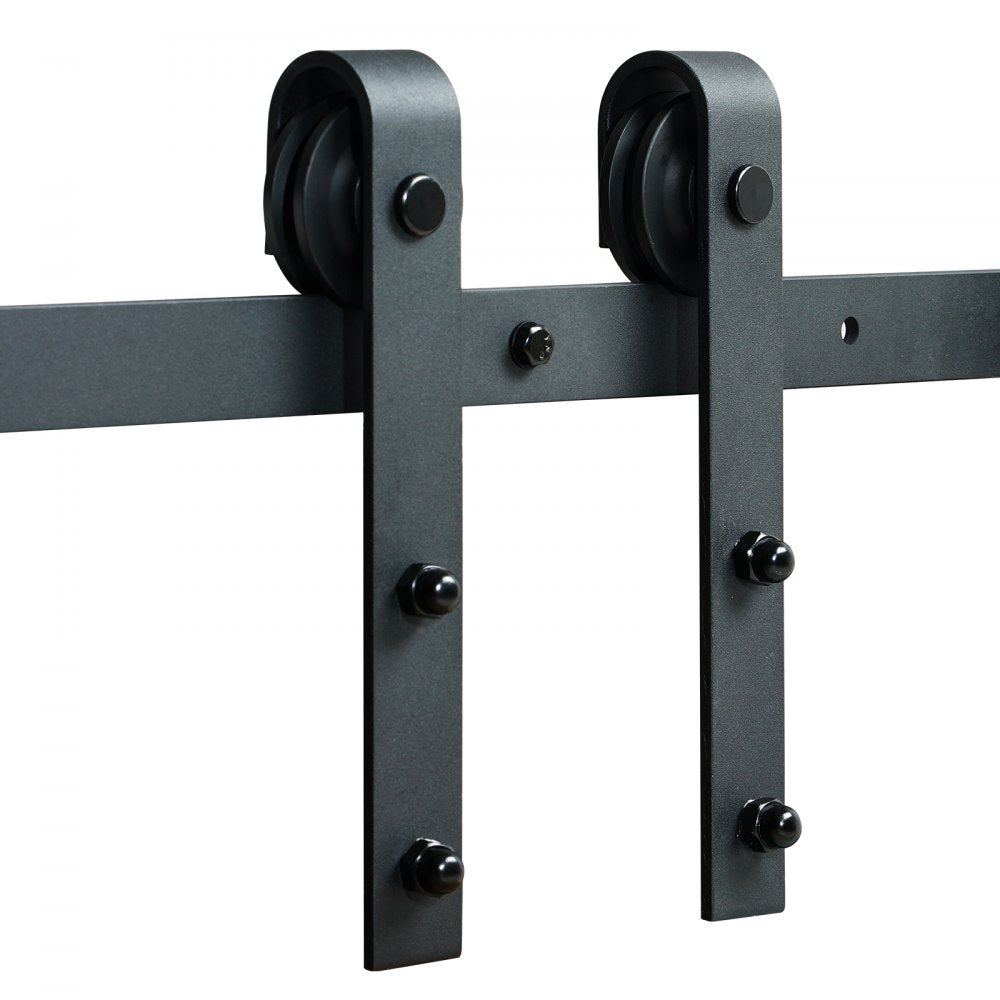 VEVOR 10FT Sliding Barn Door Hardware Kit, 330LBS Loading Heavy Duty Barn Door Track Kit for Single Door, Fit 4.6-5.2FT Wide and 1.3