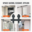 VEVOR 10FT Sliding Barn Door Hardware Kit, 330LBS Loading Heavy Duty Barn Door Track Kit for Single Door, Fit 4.6-5.2FT Wide and 1.3