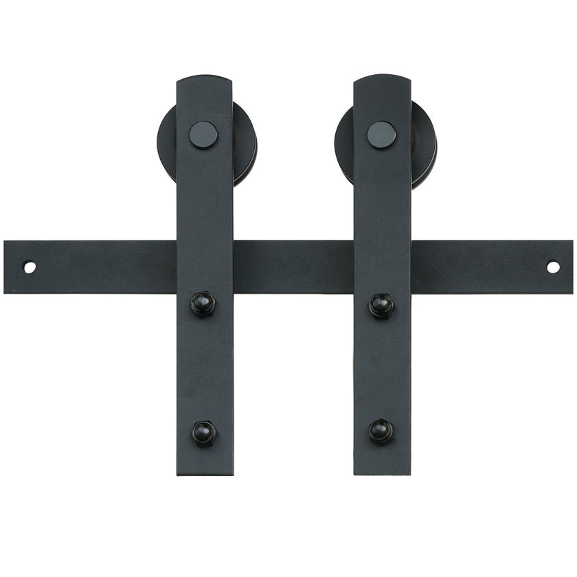 VEVOR 10FT Sliding Barn Door Hardware Kit, 330LBS Loading Heavy Duty Barn Door Track Kit for Single Door, Fit 4.6-5.2FT Wide and 1.3