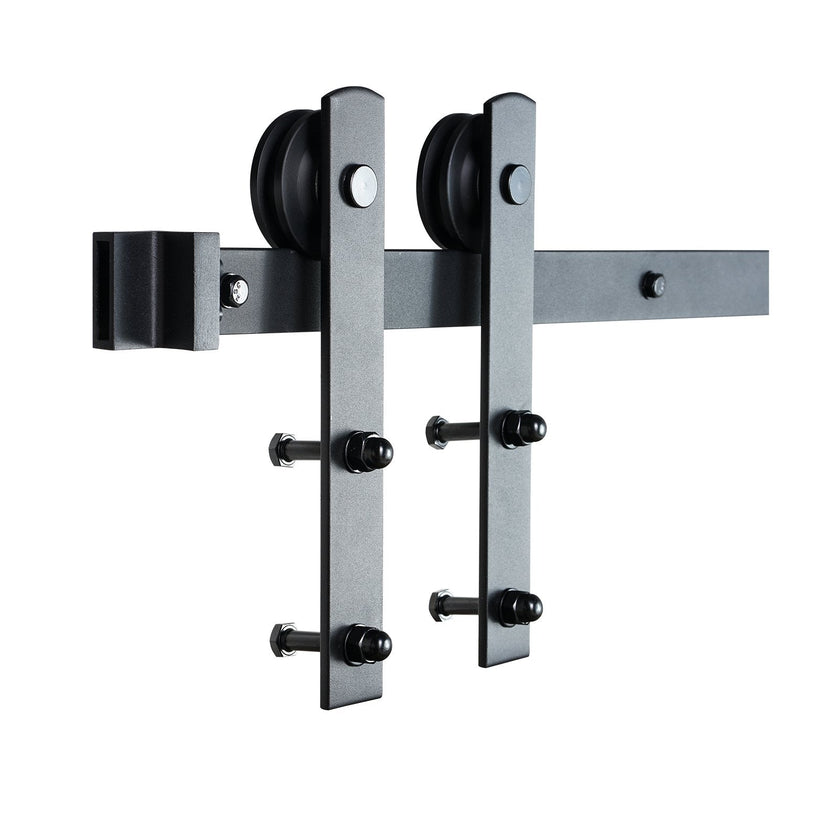 VEVOR 10FT Sliding Barn Door Hardware Kit, 330LBS Loading Heavy Duty Barn Door Track Kit for Single Door, Fit 4.6-5.2FT Wide and 1.3