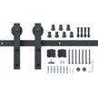 VEVOR 8FT Sliding Barn Door Hardware Kit, 330LBS Loading Heavy Duty Barn Door Track Kit for Single Door, Fit 3.7-4.3FT Wide and 1.3